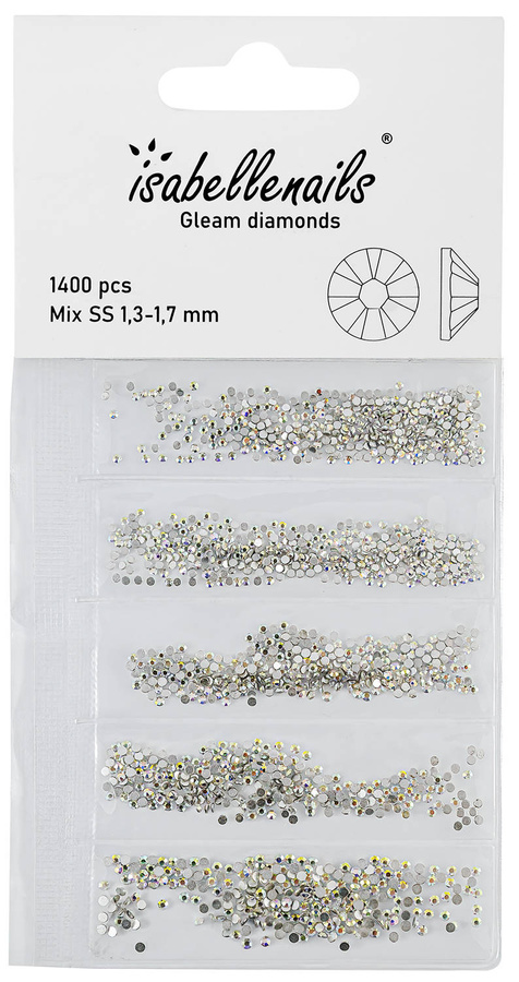 Cyrkonie 031 Opal AB 1400 szt mix