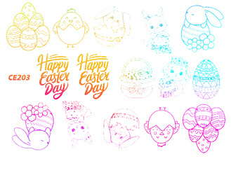 Naklejka wodna wielkanocna CE203