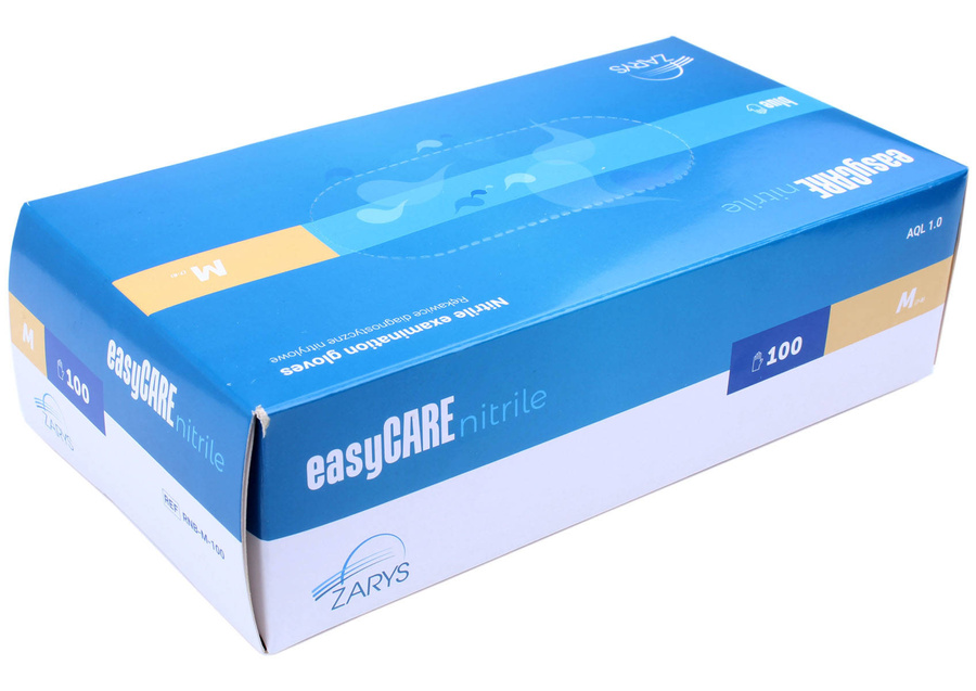 Rękawiczki nitrylowe bezpudrowe M