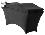 Prześcieradło na materac kosmetyczny czarne
