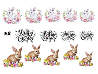 Naklejka wodna wielkanocna E2
