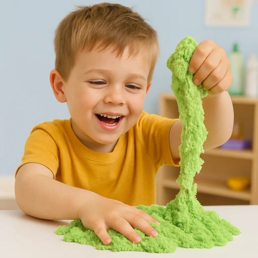 Piasek Kinetyczny 1 kg Fioletowy – Super Plastyczna Piaskolina dla Dzieci