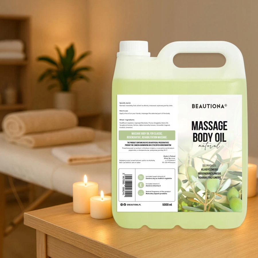 Oliwka do masażu ciała naturalna 5000 ml