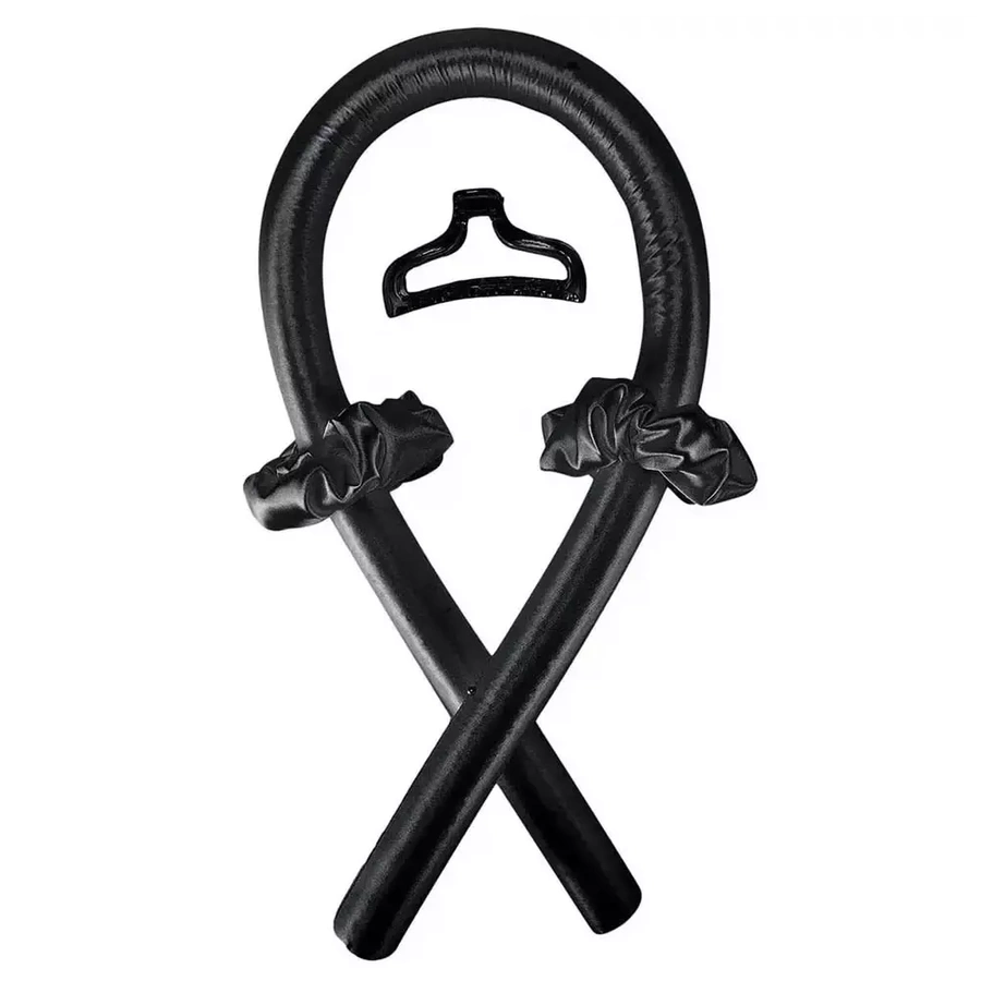 Jedwabny wałek do kręcenia włosów loków - Black