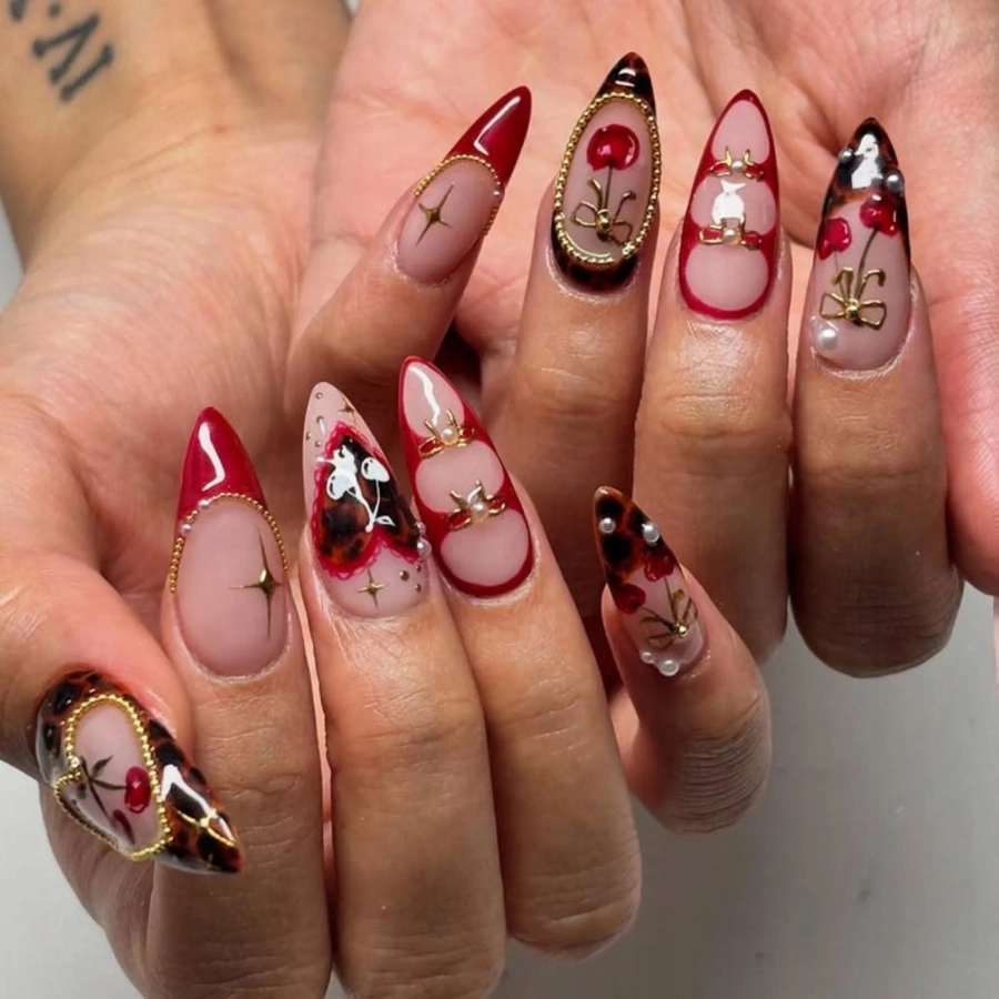 Naklejki 3d do paznokci Cherry CA-7067