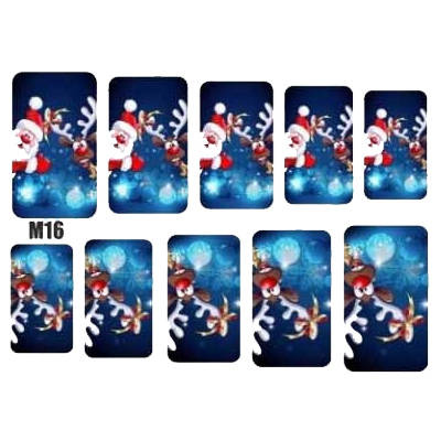 Naklejki wodne świąteczne na paznokcie M16