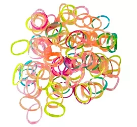 Mini gumki do włosów warkoczyków kolorowe