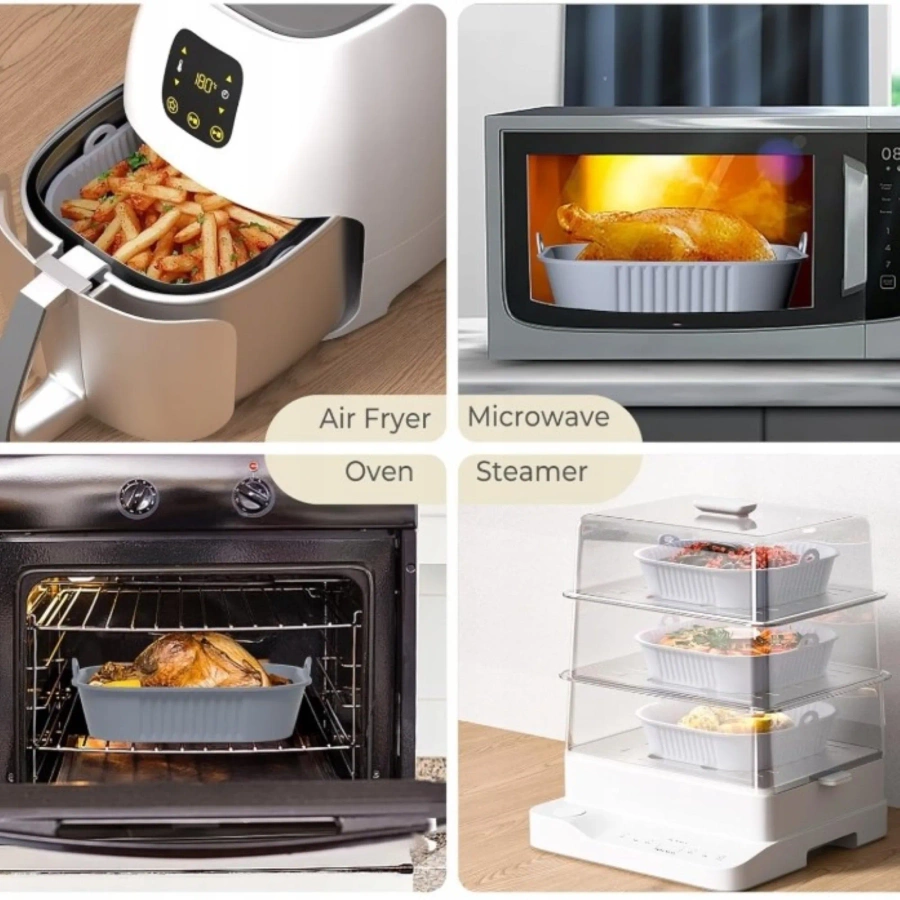 Foremka silikonowa do frytkownicy beztłuszczowej 19 x 19 cm