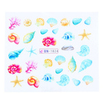 Naklejki wodne na paznokcie morskie BN-1824