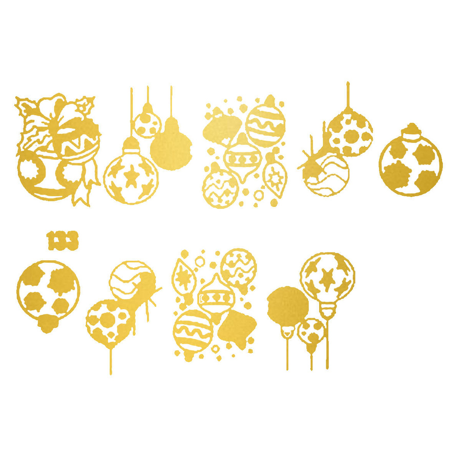 Naklejki świąteczne na paznokcie G133