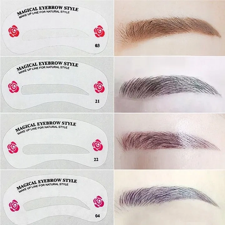 Szablon do stylizacji i konturowania brwi 24 sztuki