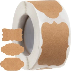 Naklejki etykiety na słoiki, przyprawy i prezenty 300 szt.