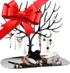 Stojak na biżuterię organizer - jeleń drzewko