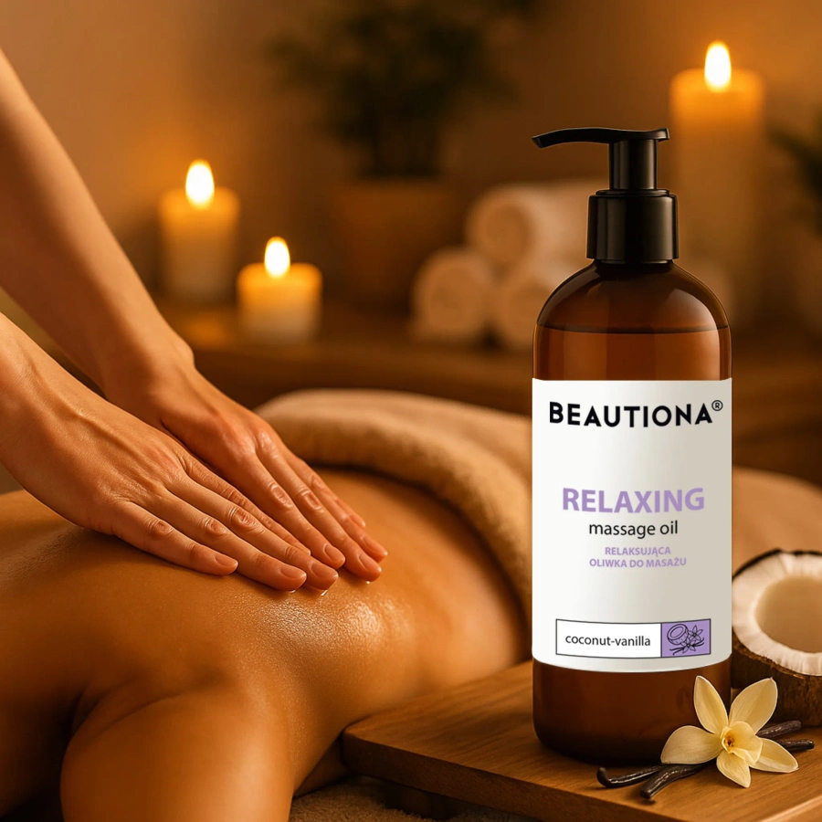 Oliwka do masażu ciała relaksująca Kokos & Wanilia 500 ml