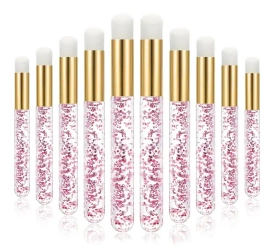 Prezent dla klientek zestaw pędzel do czyszczenia rzęs i brwi 10 szt.