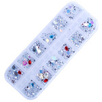 Holo ozdoby do paznokci - mix 12 wzorów