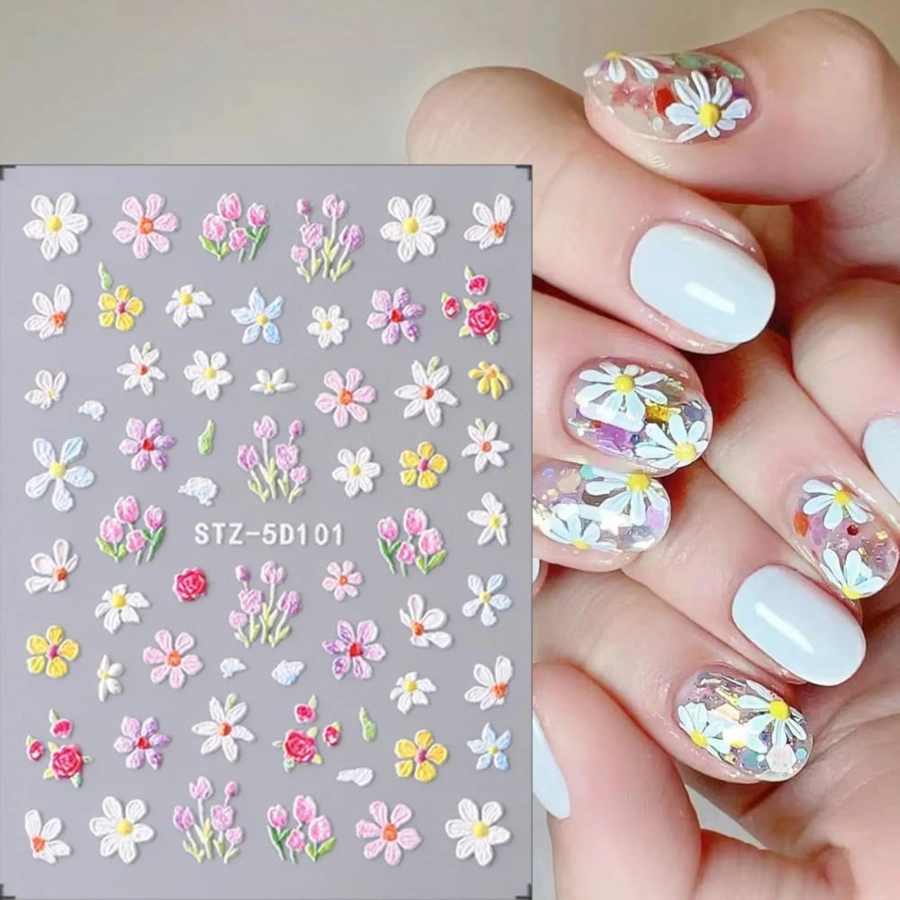 Naklejki na paznokcie samoprzylepne 3D STZ-5D101