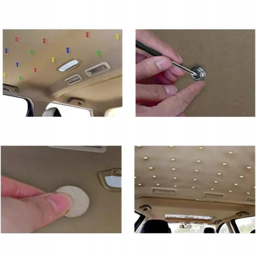 Zestaw do naprawy podsufitek samochodowych szary