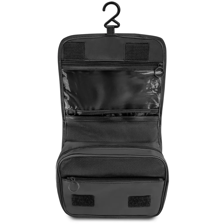 Kosmetyczka podróżna damska męska wisząca szara