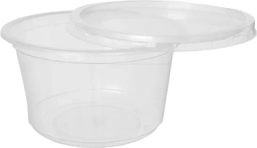 Transparentne pojemniki z pokrywką 50 szt