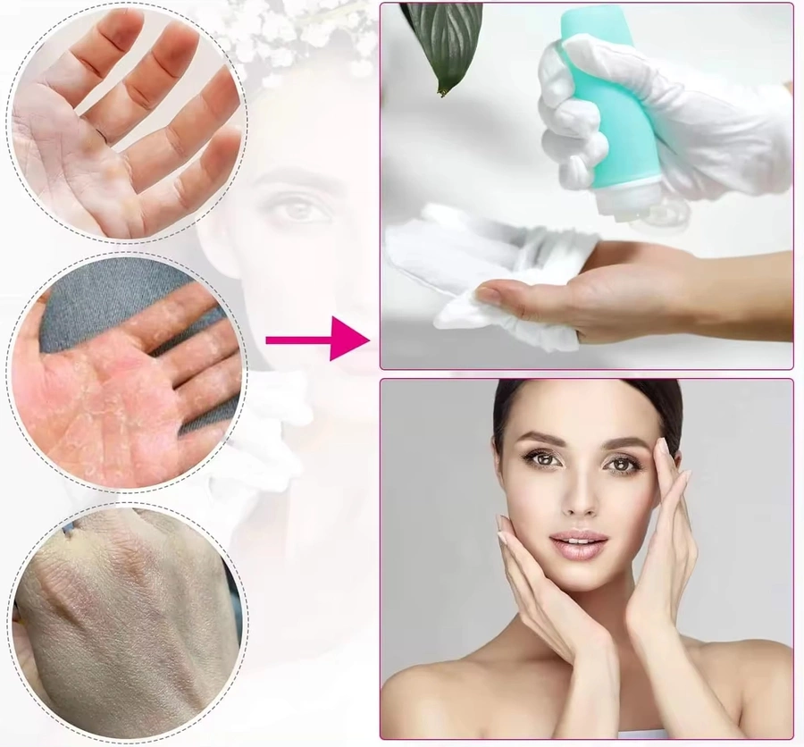 Rękawiczki bawełniane kosmetyczne białe 1 para