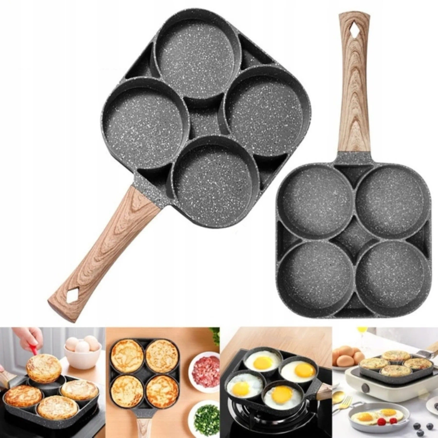 Granitowa patelnia do placków i jajek 19 cm