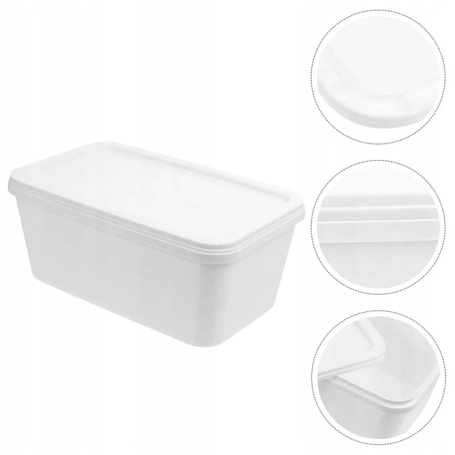 Wiaderko z pokrywką prostokątne 3,3 L 25 x 16 cm
