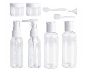 Zestaw pojemników na kosmetyki podróżny 9 elementów