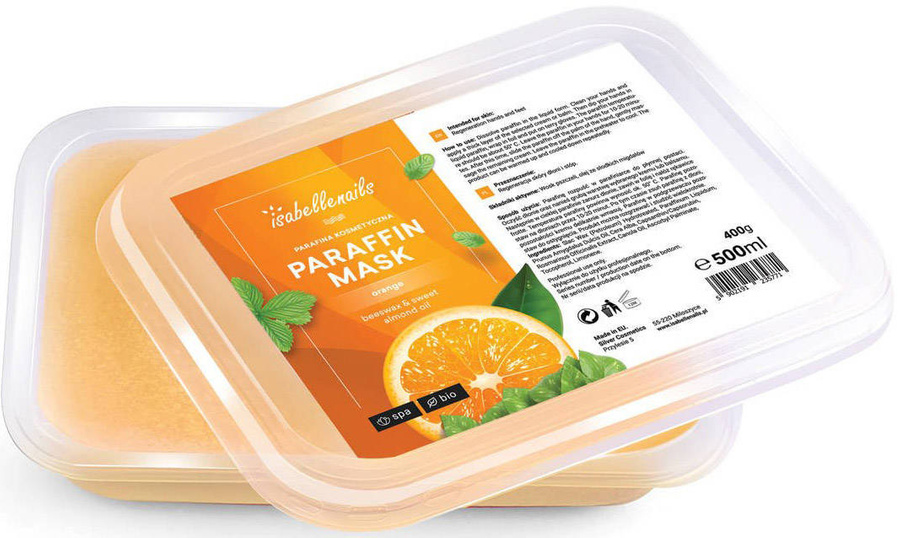 Zestaw 30 x parafina kosmetyczna isabellenails pomarańcza 500 ml