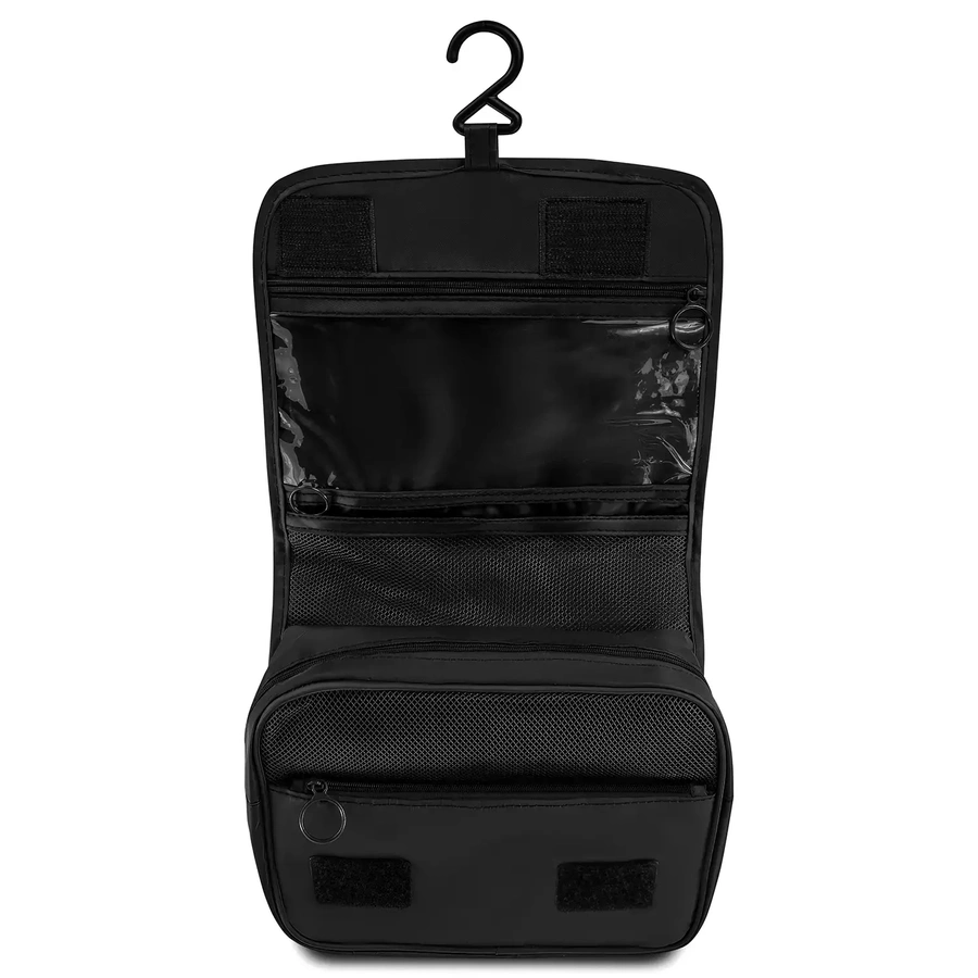 Kosmetyczka podróżna damska męska wisząca czarna