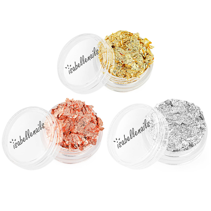 Zestaw pazłotko metaliczna folia do zdobień 3 szt