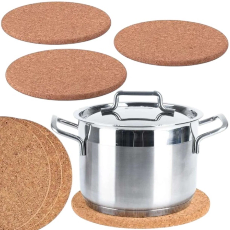 Podkładki z naturalnego korka 3 sztuki