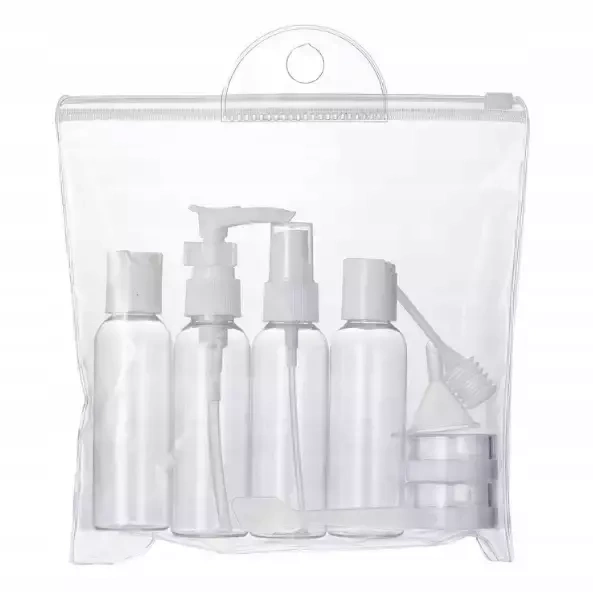 Pojemniki podróżne na kosmetyki do samolotu 6 sztuk