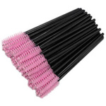 Szczoteczka do rzęs i brwi 50 szt. jasny róż