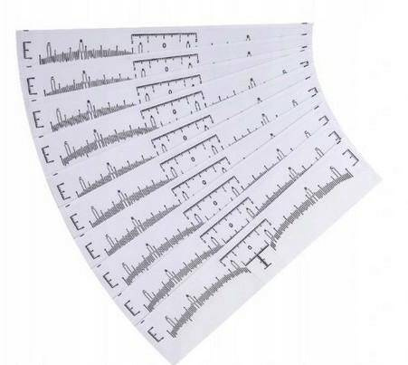 Miarka linijka do geometrii brwi 10 sztuk