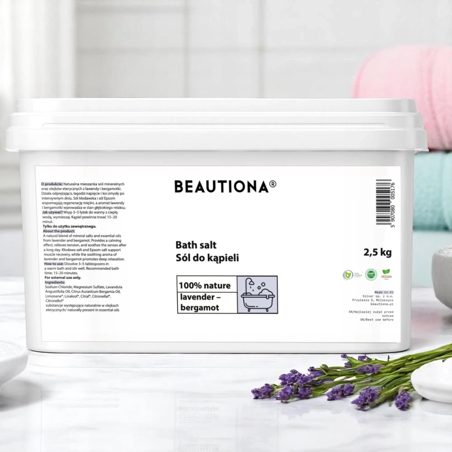 Sól do kąpieli Lawenda & Bergamotka 2,5 kg