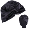 Czepek do włosów na noc do spania czarny