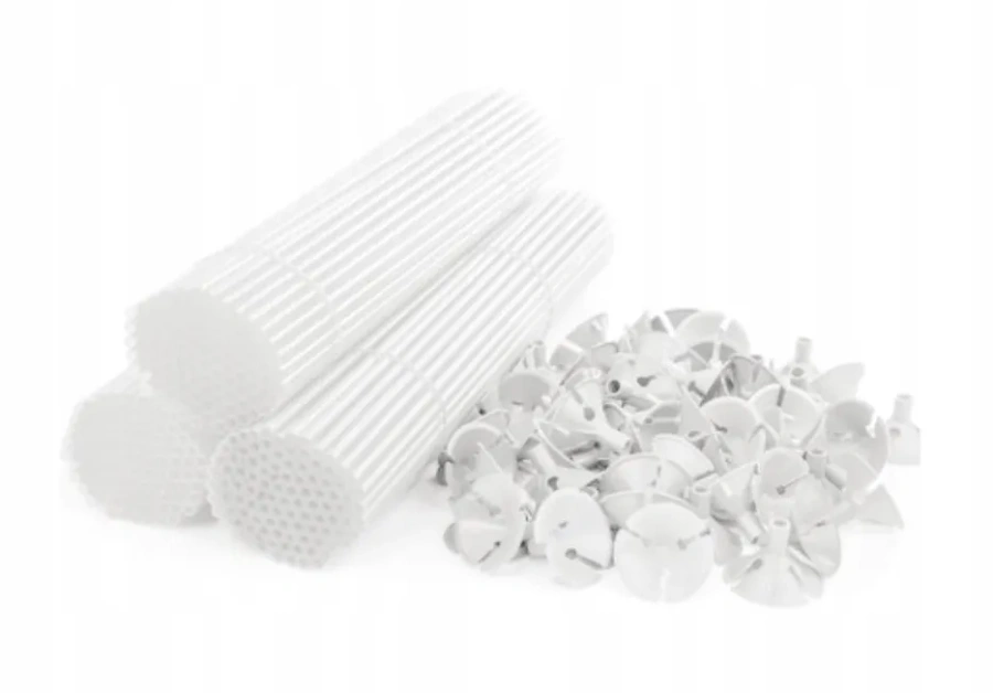 Patyczki do balonów z koszyczkami 40 cm 100 szt.