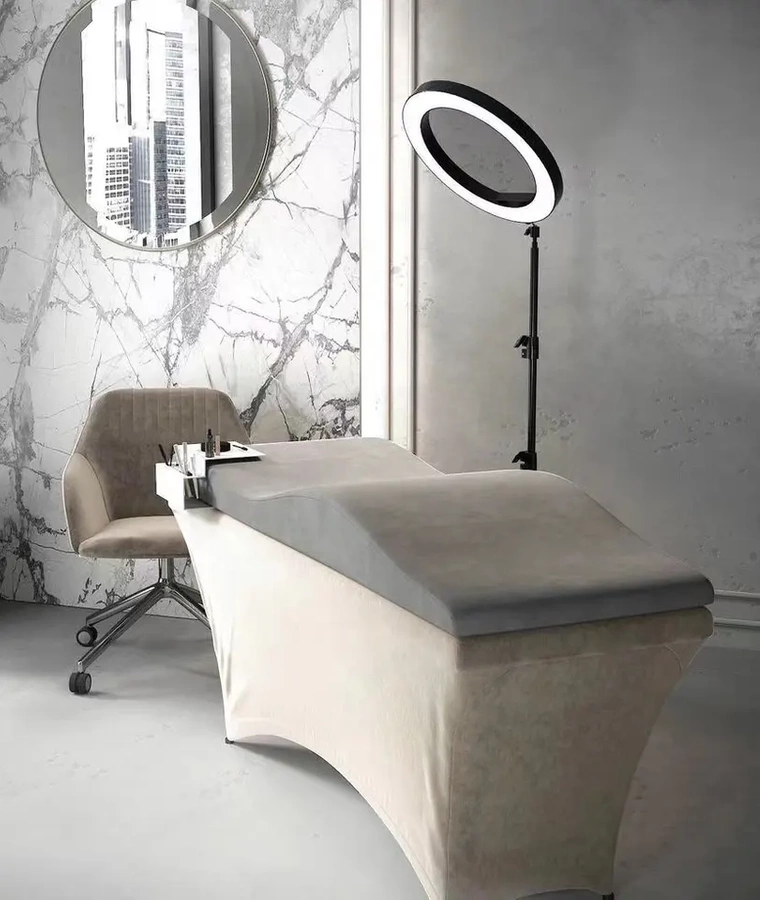 Materac kosmetyczny do przedłużania rzęs - szary