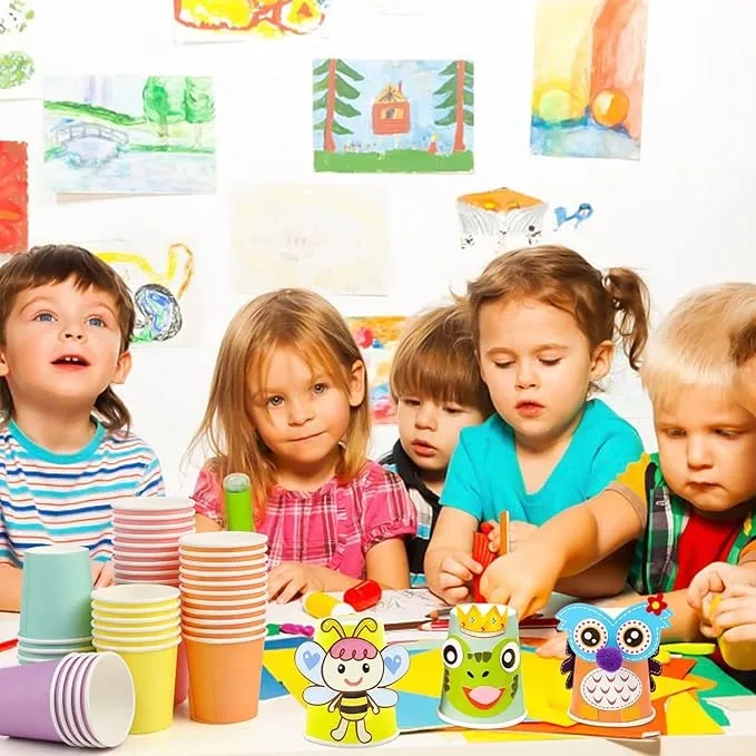 Jednorazowe kubki papierowe ekologiczne 50 szt 250 ml