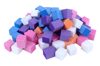 Mini bloki polerskie kolorowe kostka 