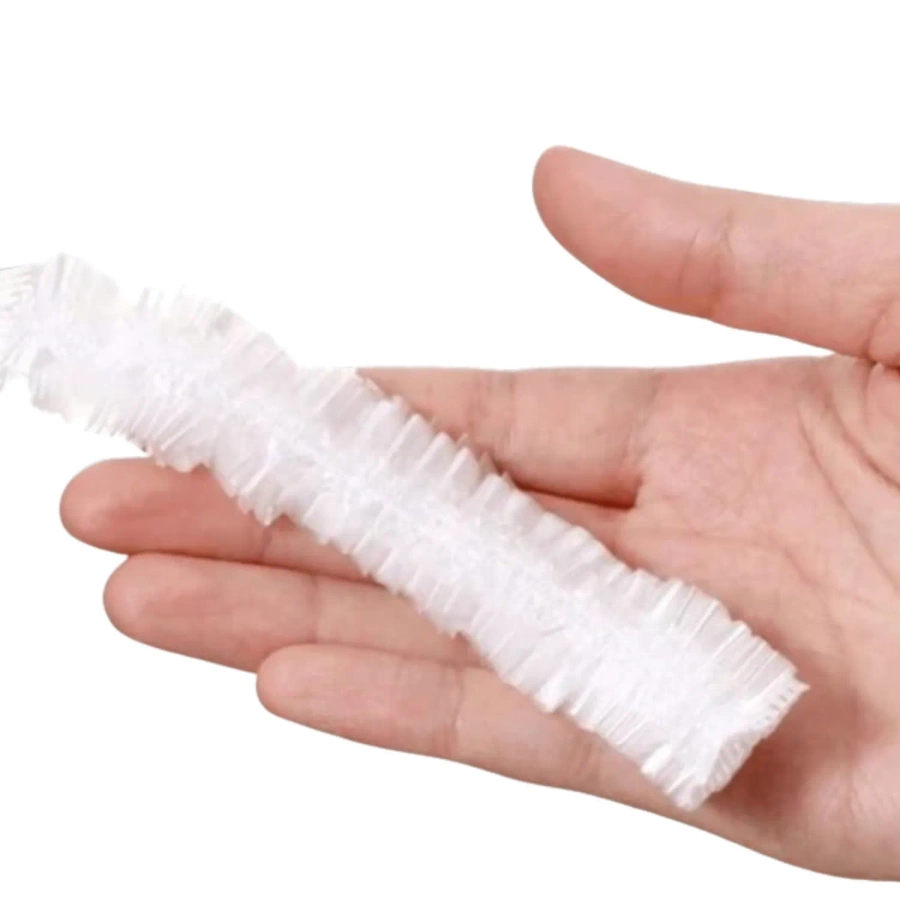 Jednorazowy czepek foliowy na włosy 100 sztuk