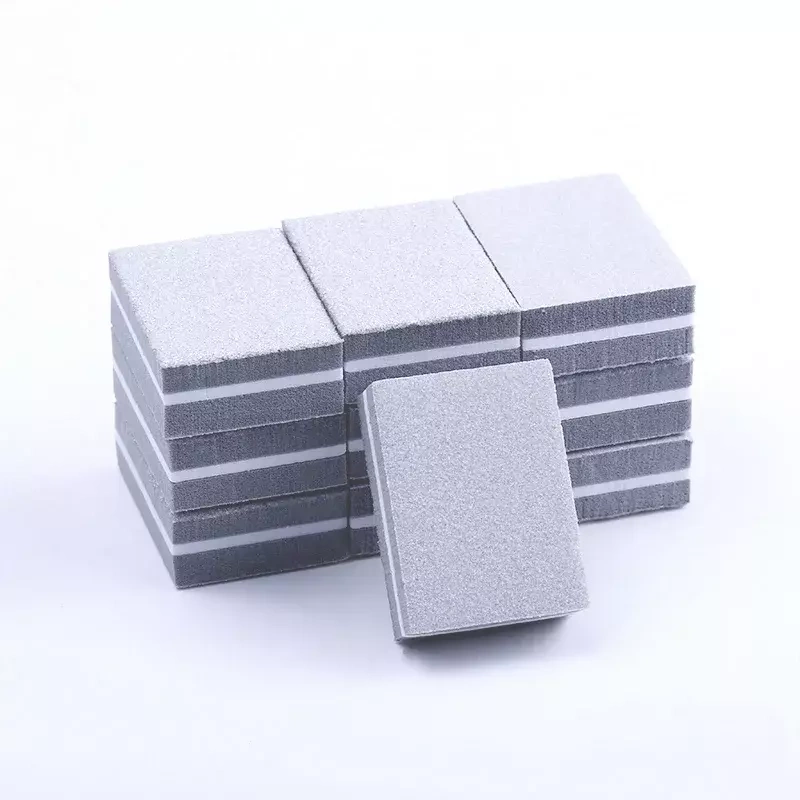 50x Mini Blok Polerski Kostka 100/180 buffer szary