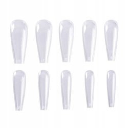 Zestaw tipsy Balerina clear bezbarwne 500 szt.