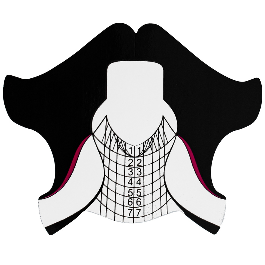 Szablony do przedłużania paznokci żelem szerokie 500 szt.