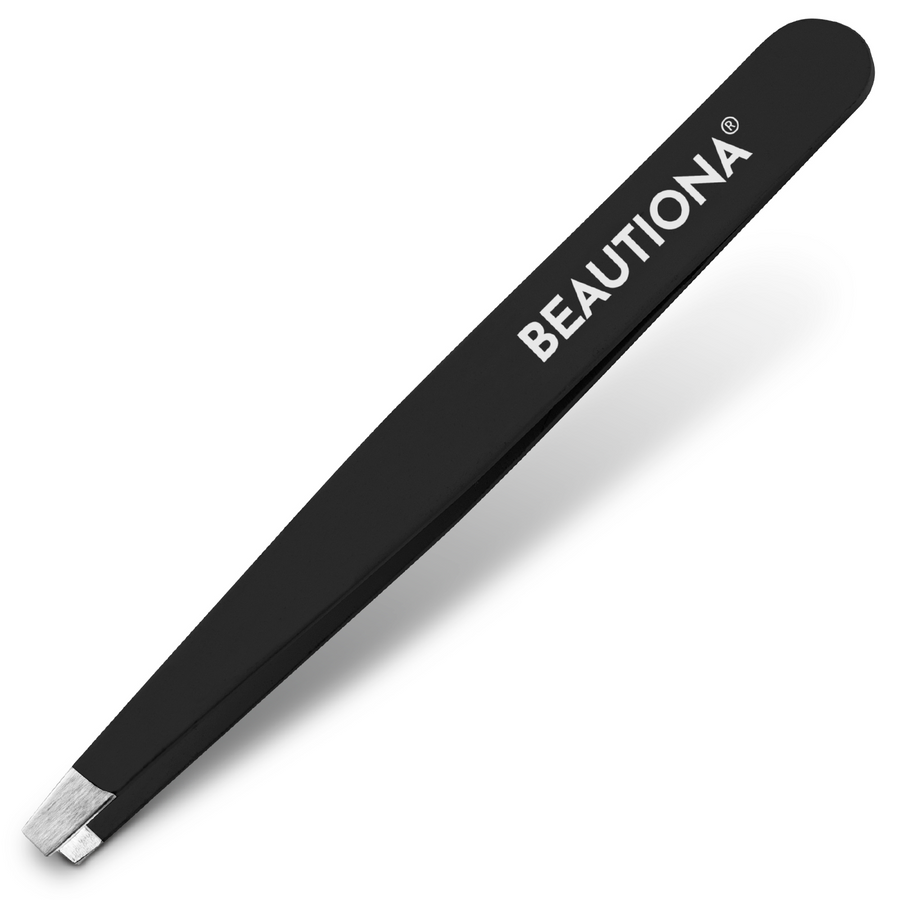 Pęseta skośna do brwi czarna