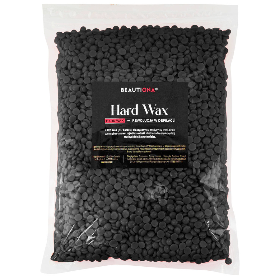 Wosk twardy CZARNY w dropsach 1000 g