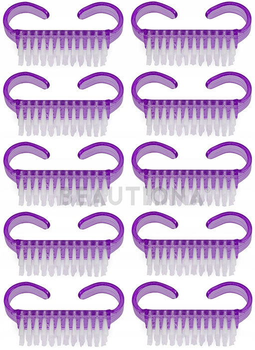 Szczoteczka do manicure - czyszczenia paznokci, odpylania 10 szt.