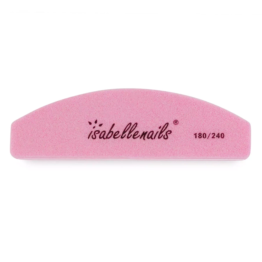 Mini polerka do paznokci, blok polerski różowy 180/240 łódka buffer 10 sztuk