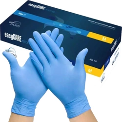 Rękawiczki nitrylowe jednorazowe niebieskie - rozmiar M